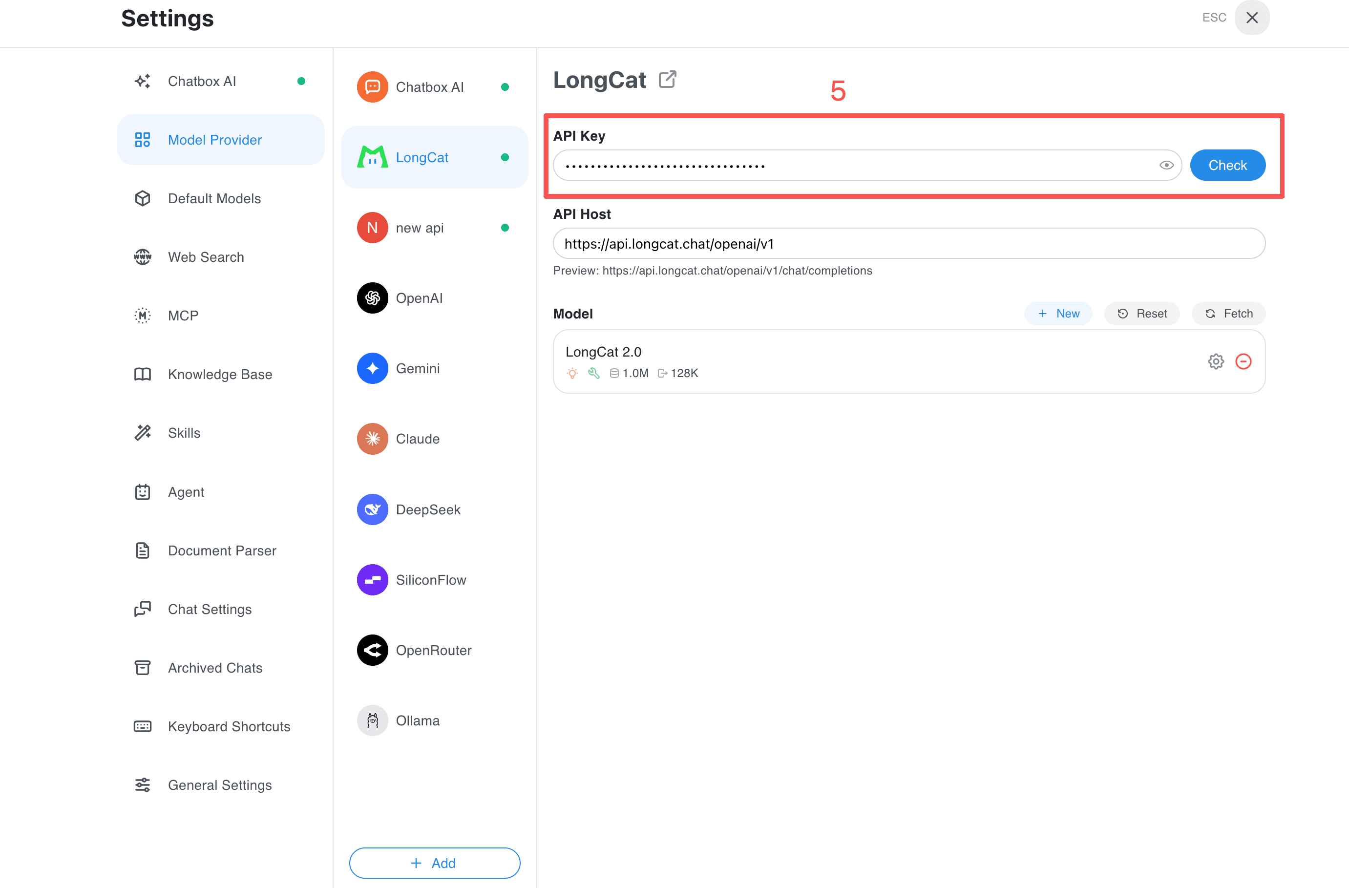 longcat api check (Desktop)