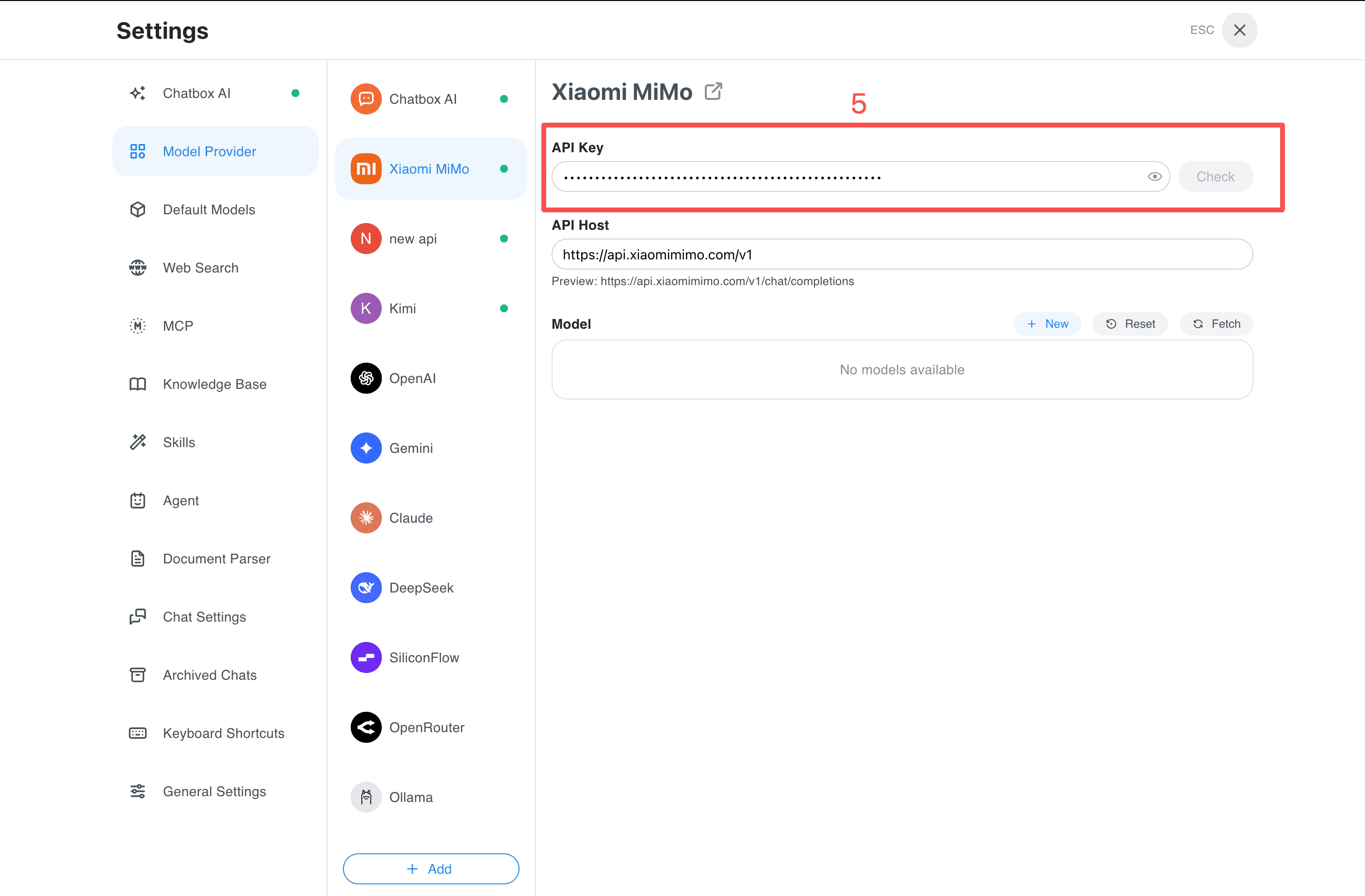 xiaomi mimo api (Desktop)