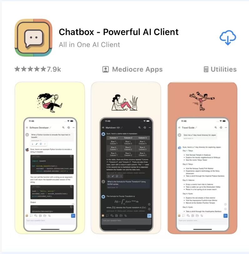 ios chatbox in app store
