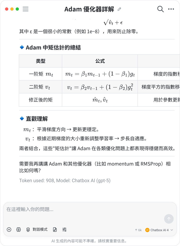 進階圖表與公式渲染